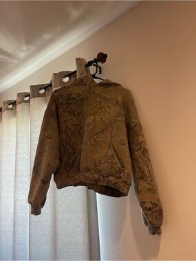 Akimbo Men’s Realtree Camo Hooded Work Sweatshirt - Brown